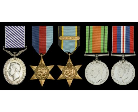 The outstanding Second War ‘V.C. Action’ immediate D.F.M. group of five awarded to Stirling rear gunner, Warrant Officer H. W