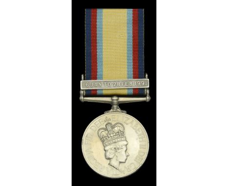 Gulf 1990-91, 1 clasp, 16 Jan to 28 Feb 1991 (24840675 Cfn J R Atkinson REME) edge nicks, very fine £100-£140