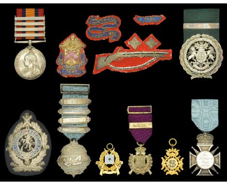 The Queen’s South Africa Medal and group of shooting awards won by Captain E. C. H. Grant, Argyll and Sutherland Highlanders,