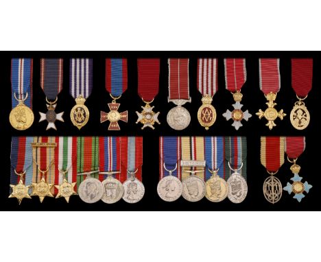 An unattributed R.V.M. group of four miniature dress medals Royal Victorian Medal, E.II.R., silver; Iraq 2003-11, 1 clasp, 19