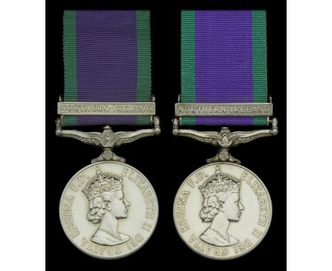 General Service 1962-2007, 1 clasp, Northern Ireland (2) (24322972 Cfn R. A. Hopwood REME; 24430953 LCpl S Wadsworth REME) ge