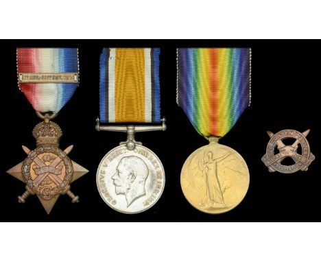 Three: Wheeler Sergeant R. S. Saunders, Essex Regiment, later Royal Army Service Corps  1914 Star, with clasp (7941 Pte. R. S
