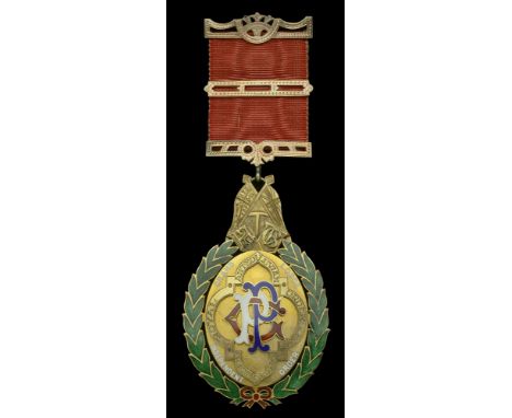 A Grand Lodge of the Independent Order of the Royal Antidiluvian Order of Buffaloes Medal, silver-gilt and enamel, the revers