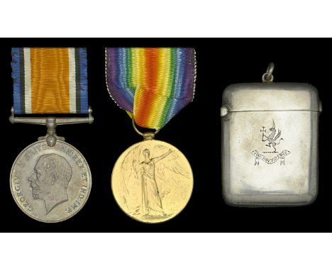 Pair: Lieutenant E. J. M. Griffiths, Cheshire Regiment  British War and Victory Medals (Lieut. E. J. M. Griffiths.) good very