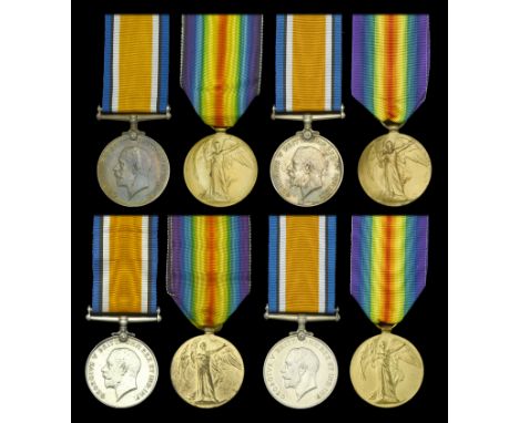 Pair: Stoker First Class E. Crago, Royal Navy British War and Victory Medals (284751 E. Crago. Sto. 1 R.N.) polished, nearly 
