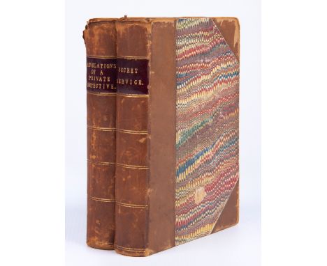 Andrew ForresterLondon: Ward and Lock, 1863-186416mo (16 x 10.3 x 2.4cm), 314pp. + 320pp. Rebound copies in half leather hard