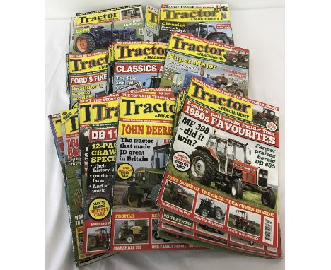25 copies of "Tractor &amp; Machinery" magazine. Dates range from 2007 to 2015.  