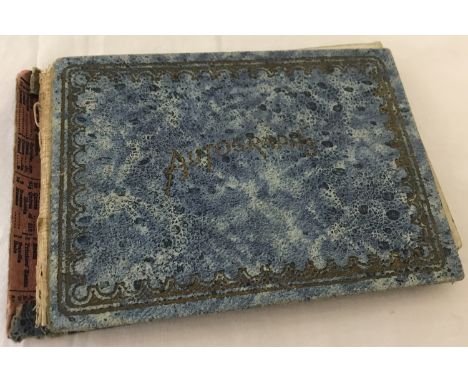 A vintage autograph book containing several autographs from early actors and actresses. Autographs to include: Richard Attenb