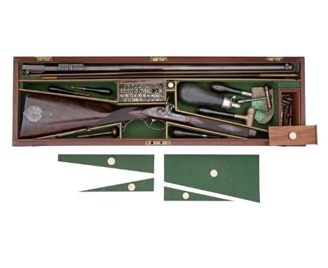 A Very Fine Cased .450 (52-Bore) Percussion Whitworth Patent Sporting And Target RifleBy The Whitworth Patent Rifle Company, 