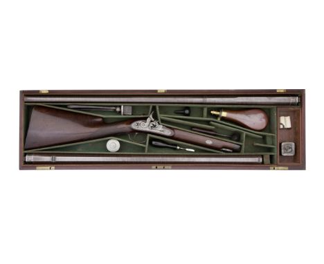 A Rare Cased .650 (16-Bore) Tubelock Sporting Rifle And 8-Bore Wildfowling Gun By Charles Lancaster, 151 New Bond St., London