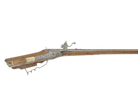 An Austrian 28-Bore (.550) Wheel-Lock Sporting Rifle By Caspar Zelner, Early 18th CenturyWith swamped octagonal leaf-sighted 
