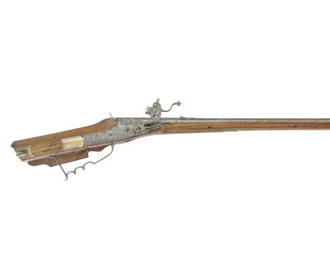 An Austrian 28-Bore (.550) Wheel-Lock Sporting Rifle By Caspar Zelner, Early 18th CenturyWith swamped octagonal leaf-sighted 