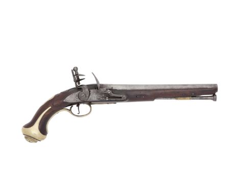 A Rare 22-Bore Flintlock Pistol For The 1st Regiment Of Horse, Later The Royal Horseguards (The Blues)Late 18th CenturyWith p