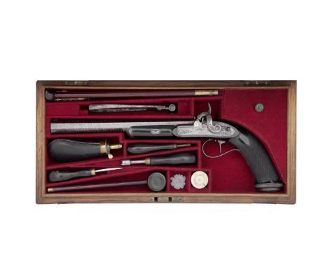A Very Rare Cased 54-Bore Rifled Target Pistol With Left-Hand LockBy James Purdey, 314½ Oxford Street, London, No. 1784 For 1