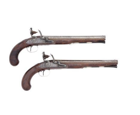 A Fine Pair Of Silver-Mounted 32-Bore Flintlock Duelling PistolsBy John Twigg, London, London Silver Hallmarks For 1774, make