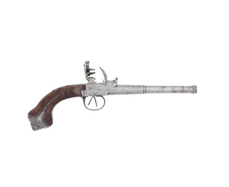 A Liège 50-Bore Flintlock Box-Lock D.B. PistolBy G. Devillers A Liège, Mid-18th CenturyWith turn-off cannon barrels each rifl