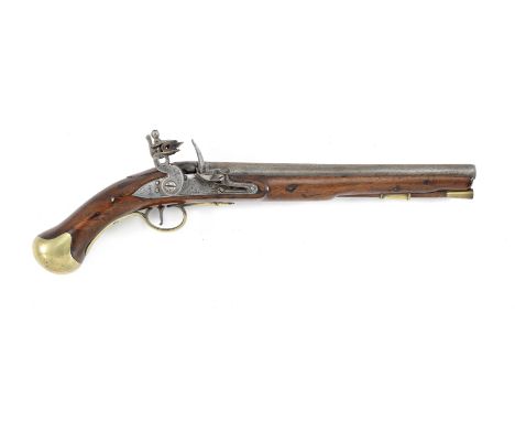 A 25-Bore Flintlock East Indian Company Long Sea Service Pistol Of 1801 PatternDated 1808With plain barrel and tang, border e