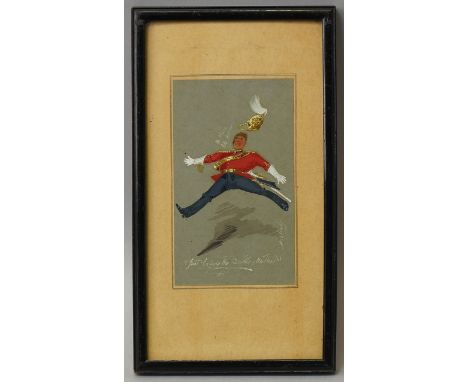 E Clarke, British, late 19th century/early 20th- "Just Before the Battle Mother; watercolour on buff, signed, titled and insc