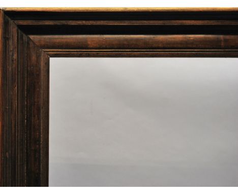 A Simulated Fruitwood Moulding Frame, late 20th century, with ogee sight, cushion moulded frieze, the hollow and front edge w