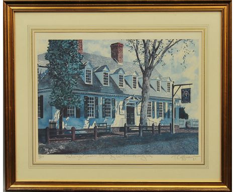 Terrence Coffman, American b.1946- "Raleigh, Tavern Spring, Williamsburg, VA" & "Market Square Tavern, Williamsburg, VA"; rep
