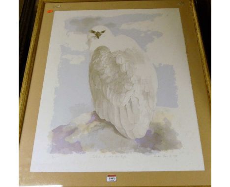Emma Faull - White breasted sea eagle, lithograph, signed, titled and numbered in pencil to the margin 8/250, the full sheet 