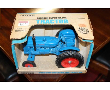 An Ertl 1/16 scale diecast model of a Fordson Super Major tractor