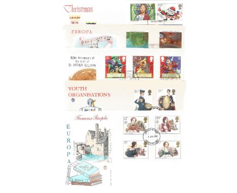 10 x Stuart First Day Covers including Sir Arthur Sullivan, Commonwealth Day. Good condition. We combine postage on multiple 