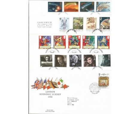10 x First Day Covers including The Scots Connection, RSPCA, Scottish Heraldry. Good condition. We combine postage on multipl
