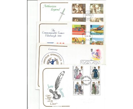 8 x Cotswold Covers First Day Covers inc Charles Darwin And Jane Austen. Good condition. We combine postage on multiple winni