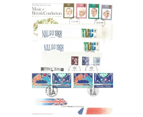 10 x First Day Covers including Nalgo Conference 1968 And Missions Of Faith. Good condition. We combine postage on multiple w