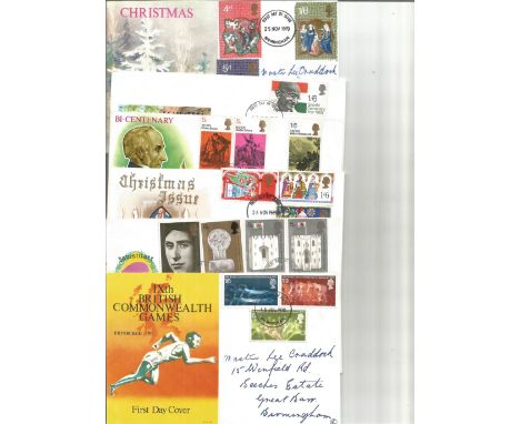 13 x GB And German First Day Covers, Flown Covers And Last Day Covers Including IX British Commonwealth Games, Halfpenny Gree