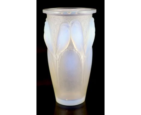 A Rene Lalique 'Ceylan' opalescent glass vase, Marcilhac No. 905, engraved mark 'R. LALIQUE FRANCE', 24cm highCONDITION: Occa