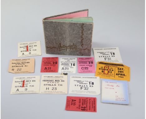 A 1960s autograph album of musicians signatures including all four Beatles, Roy Orbison, Searchers etc. signatures obtained b