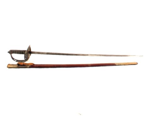 An 1897 Infantry Officers sword complete with scabbard