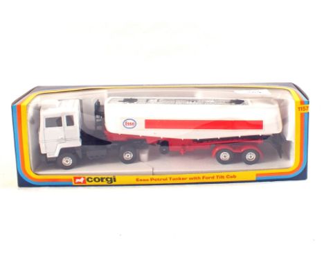 A boxed Corgi 1157 Esso Petrol tanker with Ford tilt cab