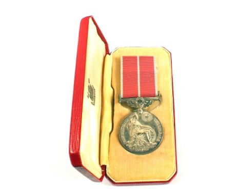 BEM ERII in case with photo wearing the medal and WWII medals to Samuel Edward Welby London Gazette 31-12-1979 State of New S