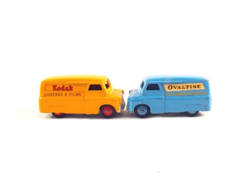 Two unboxed Corgi, 480 Bedford CA van Kodak and 481 Ovaltine