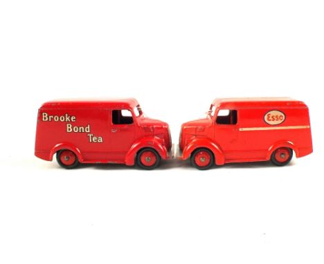 Two unboxed Dinky Trojan vans, 455 Brooke Bond Tea and 450 Esso