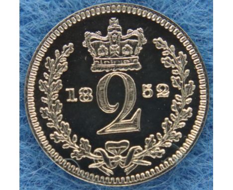 1852 silver maundy twopence of Queen Victoria. P&amp;P Group 1 (£14+VAT for the first lot and £1+VAT for subsequent lots) 