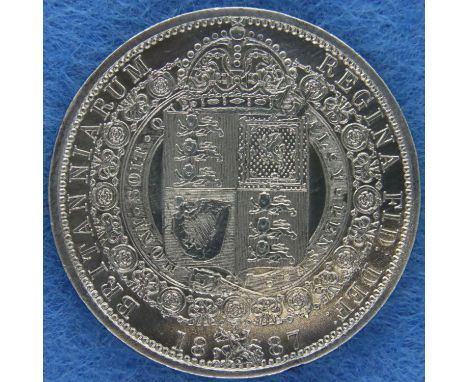 1887 silver half crown of Queen Victoria. P&amp;P Group 1 (£14+VAT for the first lot and £1+VAT for subsequent lots) 