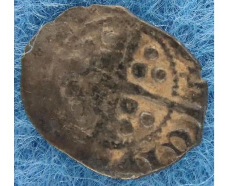 1312 Edward III silver hammered farthing. P&amp;P Group 1 (£14+VAT for the first lot and £1+VAT for subsequent lots) 
