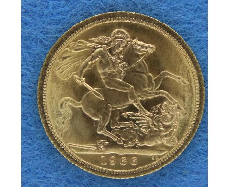 1966 sovereign of Elizabeth II, our grade aEF. P&amp;P Group 1 (£14+VAT for the first lot and £1+VAT for subsequent lots) 