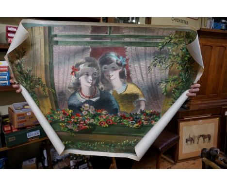 Barnett Freedman, 'The Window Box', colour lithograph, 72.5 x 98cm, unframed.Provenance: from the estate of Vincent Freedman,