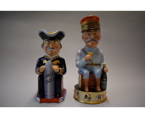 Two Wilkinson 'Allied Commanders of The First World War' pottery toby jugs,&nbsp;designed by Sir F Carruthers Gould, comprisi