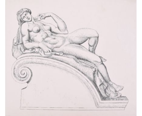 Sketches of Female Nudes by Battle of Britain Pilot Sergeant W B Holroyd, the pencil sketches were all produced in the 1930’s
