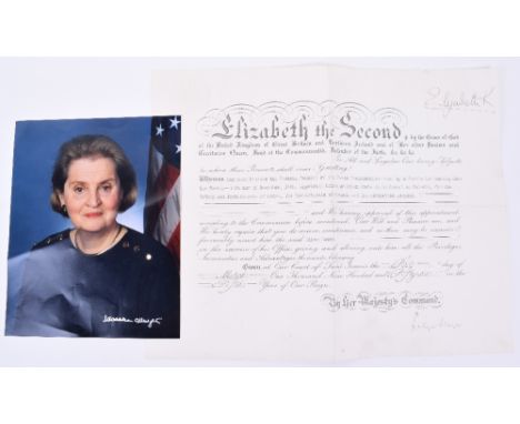 HRH Queen Elizabeth II Signed Commission Document, appointing Monsieur Othon Goetz to be Consul at Nairobi for the Colony and