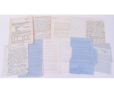 Letters of Richtofen Interest, a collection of 10 mainly handwritten letters from WWI Pilots  corresponding with the Aviation
