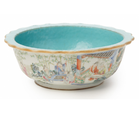 A 'FAMILLE ROSE' PORCELAIN BOWL Qing dynasty, Xianfeng period (1851-61), according to the inventory Xianfeng iron red seal ma