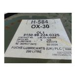 1x OX-30, hydraulic oil 205L, from MoD Store