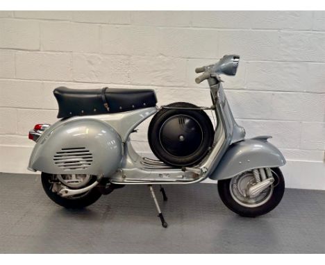 Offered from a private Collection, this desirable, Augsburg-built, Italian Gran Sport scooter is an older restoration and sti